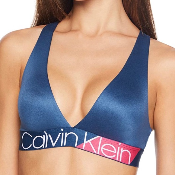 Calvin Klein Bold Accents Unlined Bralette - Picture 1 of 7